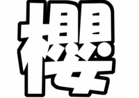 嵐「櫻井翔」うちわ文字型紙